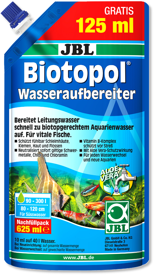 JBL Biotopol täyttöpakkaus 625 ml