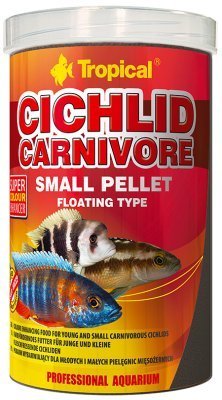 Tropical Cichlid Carnivore Small pellet 1 litra