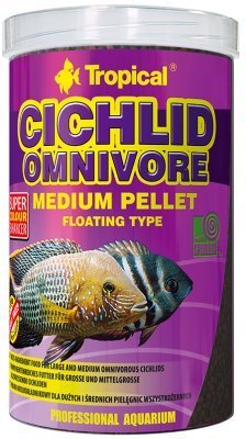 Tropical Cichlid Omnivore M pellet 1 litra