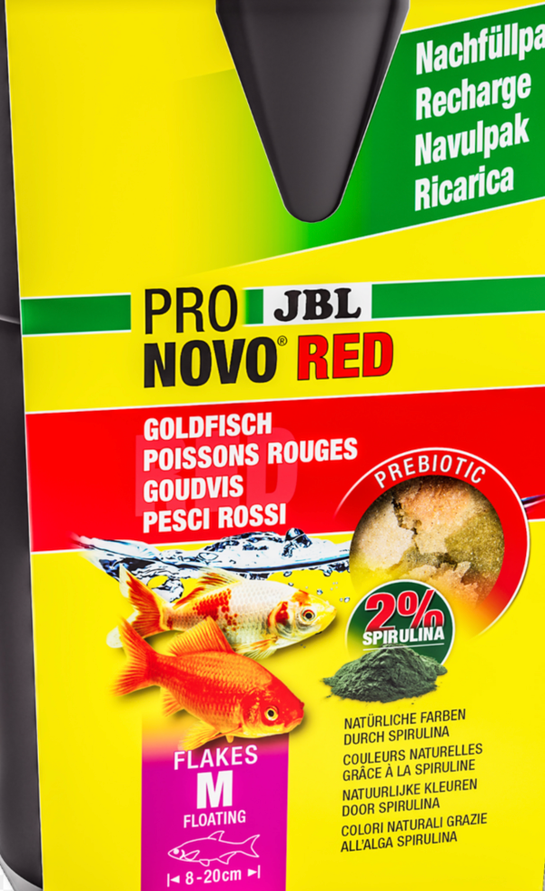 JBL NovoRed kultakalojen hiutalesekoitus 750 ml täyttöpakkaus